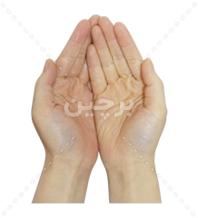 عکس دوربری شده دستان در حال دعا کردن