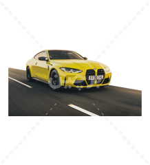 عکس BMW زرد مدل M4 Coupe Competition