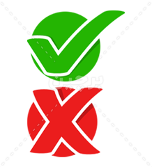 وکتورهای مختلف تیک سبز یا ضربدر قرمز | بُرچین – تصاویر دوربری شده، فایل ...