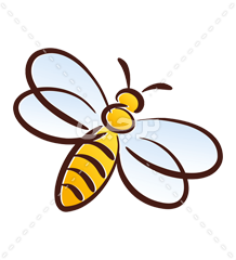طرح png زیبای زنبور عسل