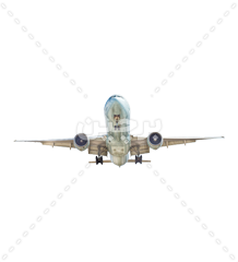 عکس نمای هواپیما از پایین در حال عبور از بالای سر