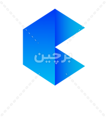 لوگوی حرف C با طرح اوریگامی