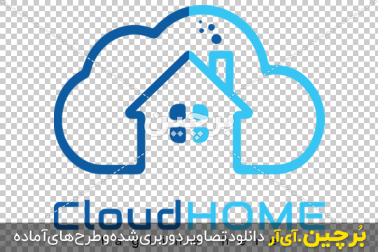 Borchin-ir-Cloud Home-logo-PNG-image 2-01 طرح بدون بکگراند لوگوی خانه ۲