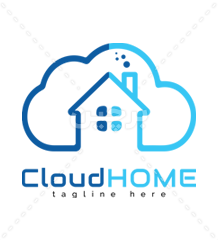 طرح بدون بکگراند لوگوی Cloud Home