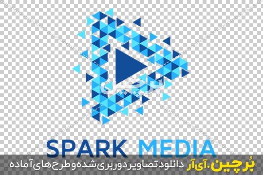 Bordhin-ir-Spark-Media-Modern-Play-Icon-logo-PNG-Vector دانلود لوگوی مفهومی رسانه ۲