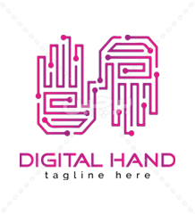 لوگوی png دستهای دیجیتالی