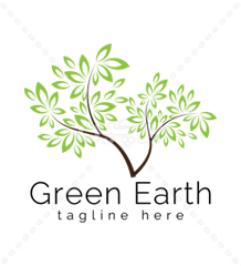 طراحی لوگوی png درخت